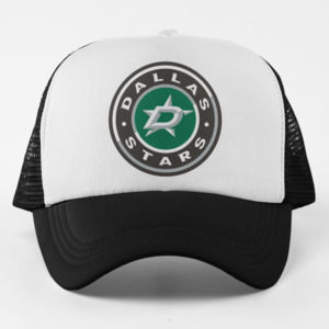NEW Dallas Stars Roundel Foam Trucker Mesh Snapback Hat 2TONE BLACK